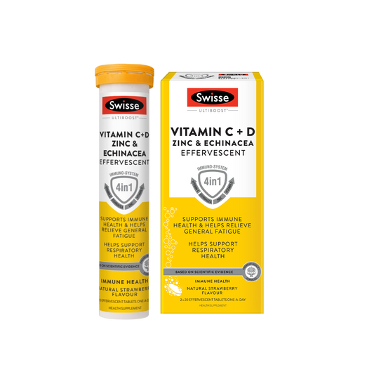 Swisse Ultiboost 维他命C D 锌 + 紫锥菊泡腾片 40片装